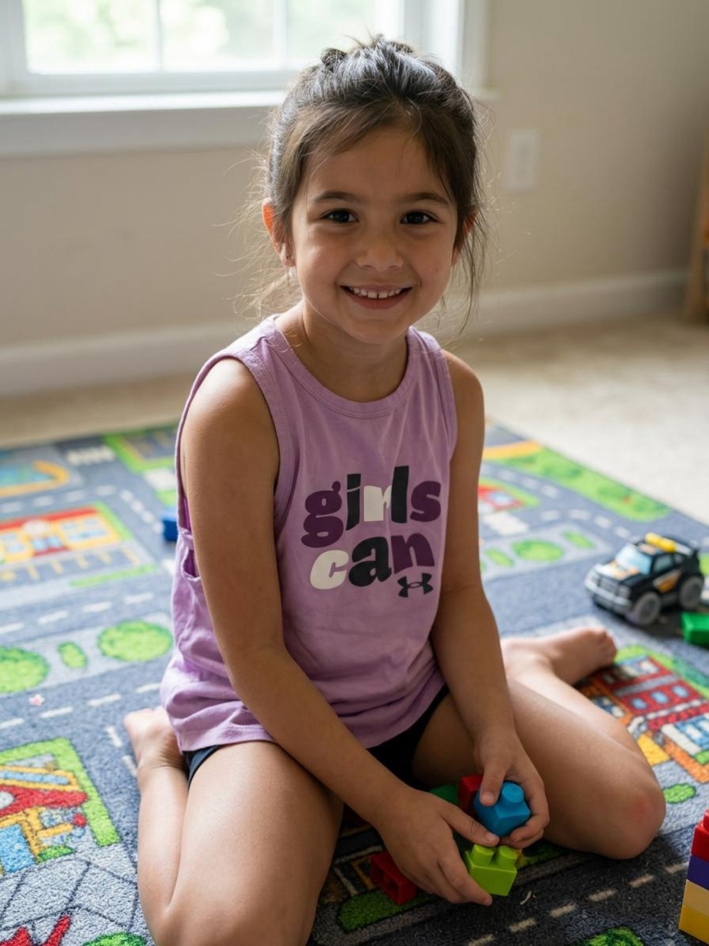 Under Armour Girls Can Lavender Tank Top